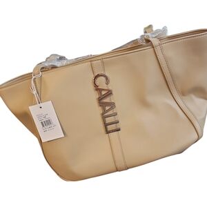 Cavalli Class Beige Tote Bag Gorgeous! Mint w/it’s own name bag